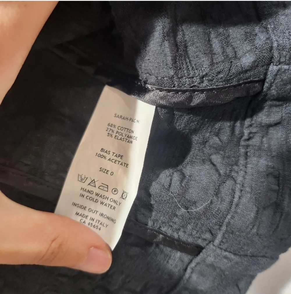 Sarah Pacini Charcoal Textured Blazer - Picture 2 of 7